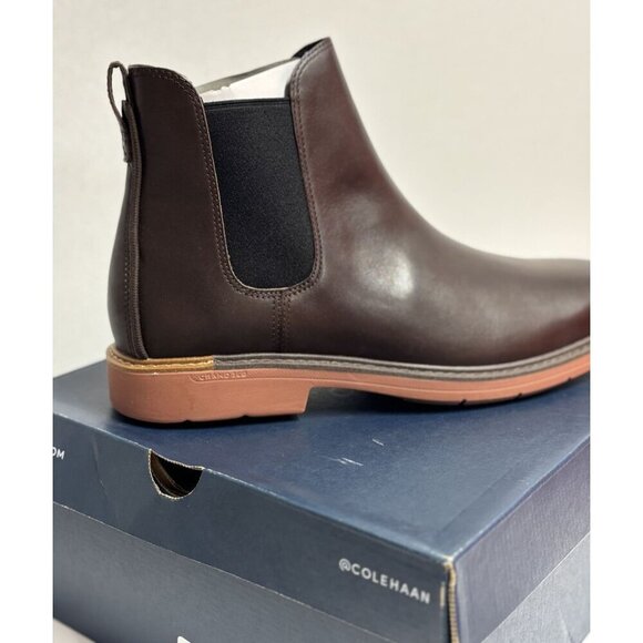 COLE HAAN / Go To Chelsea / Grandseries Mens Brown / Leather / With Pull Tab & B - Picture 6 of 7